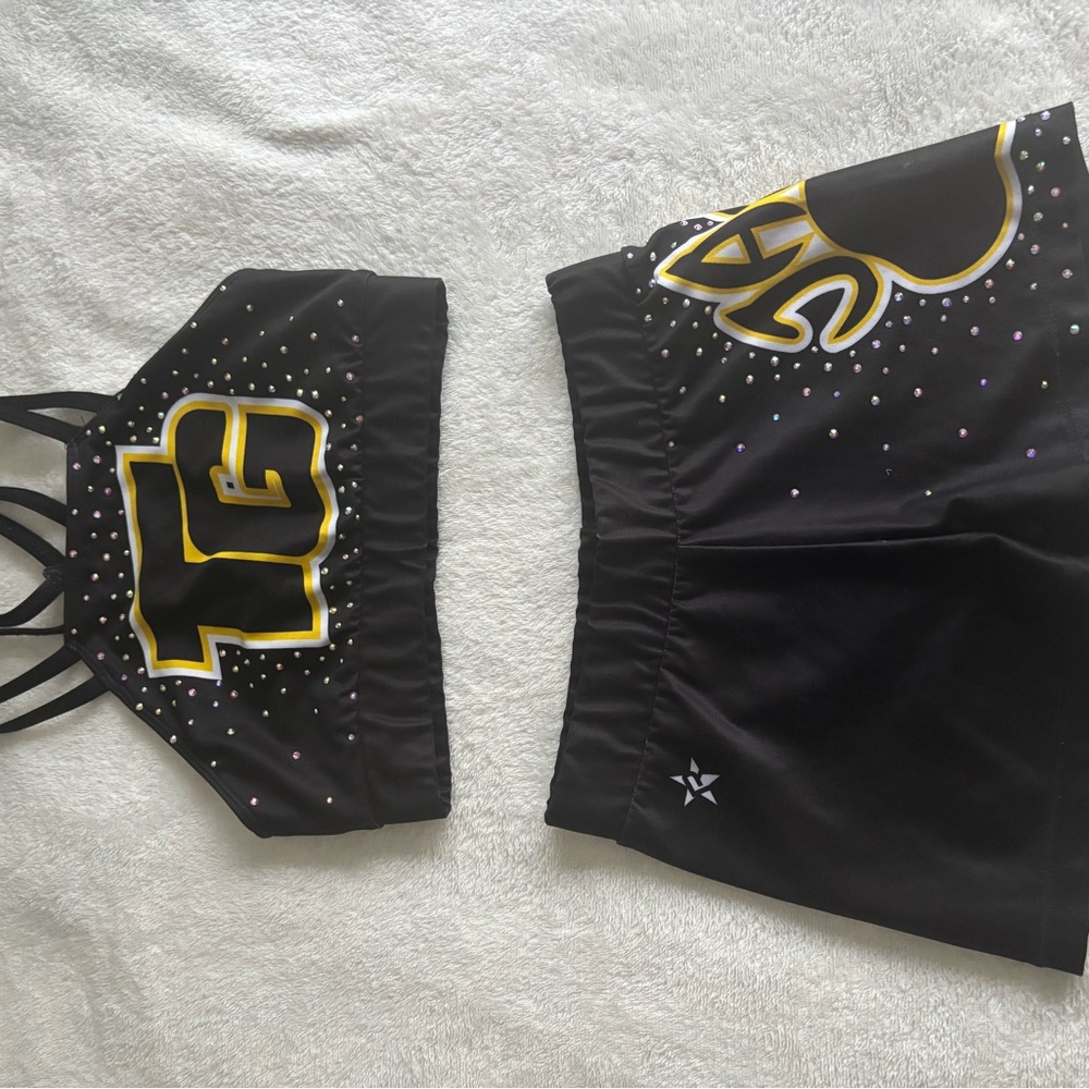 Top Gun Black and Gold Rebel Athletics Practice Wear